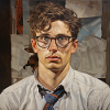 Geometric Portrait Glasses