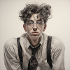 Dreamy Spectacle Wearer Portrait