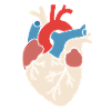 Farbblock Herz Illustration