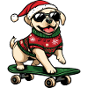 Labrador Dog Christmas Funny