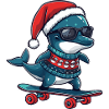 Dolphin Christmas Funny