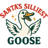 Santa's Silliest Goose Christmas Funny