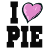 I love pie pink heart