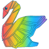 Regenbogen-Schwan