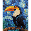Toucan Oiseau Style Van Gogh