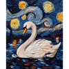 Cygne Oiseau Style Van Gogh