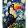Toucan Oiseau Style Van Gogh