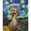 Turkey Bird Van Gogh Style