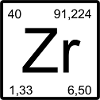 Zr Period Symbol Art Print