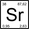 Strontium Sr Element Symbol Minimal Design