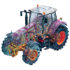 CAD-Röntgen-Traktor Farbenspiel Illustration