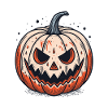 Scary Jackolantern Pumpkin