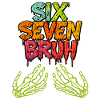 Funny Brainrot 67 Skeleton Hand Halloween Gen Z