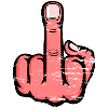 Majeur Stinky Finger Design Rose utilisé