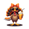 Thanksgiving Turkey with Sunglasses