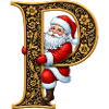 Golden P Christmas with Santa Claus