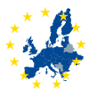 Europakarte im EU-Sternenring