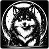 Black and White Husky (Head Close)