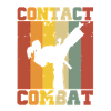 Silhouette d’une femme karaté – Combat Contact