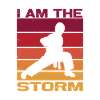 Silhouette einen Karatekämpfer - Combat Contact 