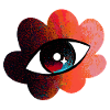 Eye in Sunset Cloud Bloom