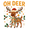 Süßes Rentier Weihnachtsdesign