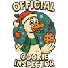 Goose Christmas Funny Santa Official Cookie