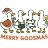 Christmas Goose Merry Goosmas Funny Design