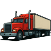 Roter Lastwagen Cartoon