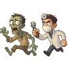 Zombie and Dentist Halloween