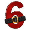 Six with Belt Cartoon