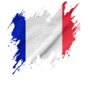 Drapeau français, style déchiré