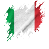 Drapeau italien, style déchiré