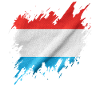 Luxembourg flag, torn style