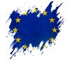 Drapeau de l’Europe, style déchiré