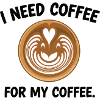 Heart Latte Art: I Need Coffee