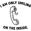 Inside Smile Phone Line Art