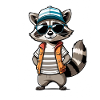Waschbär Streetwear Outfit