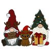 Gnome avec chat