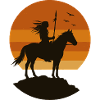 Sunset Rider Silhouette