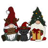 Gnome with cat