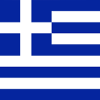 Greek Flag Inspired Stripe Mosaic