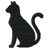 Contour Chat Brodé