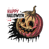Expressive Halloween Pumpkin
