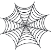 Black Minimalist Spider Web