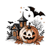 Pumpkin Jack Lantern Haunted Night