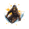 Doberman Dog Snowboard