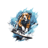 Beagle Dog Snowboard