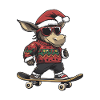 Donkey Christmas Funny