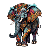 Ornament Elefant Kunst